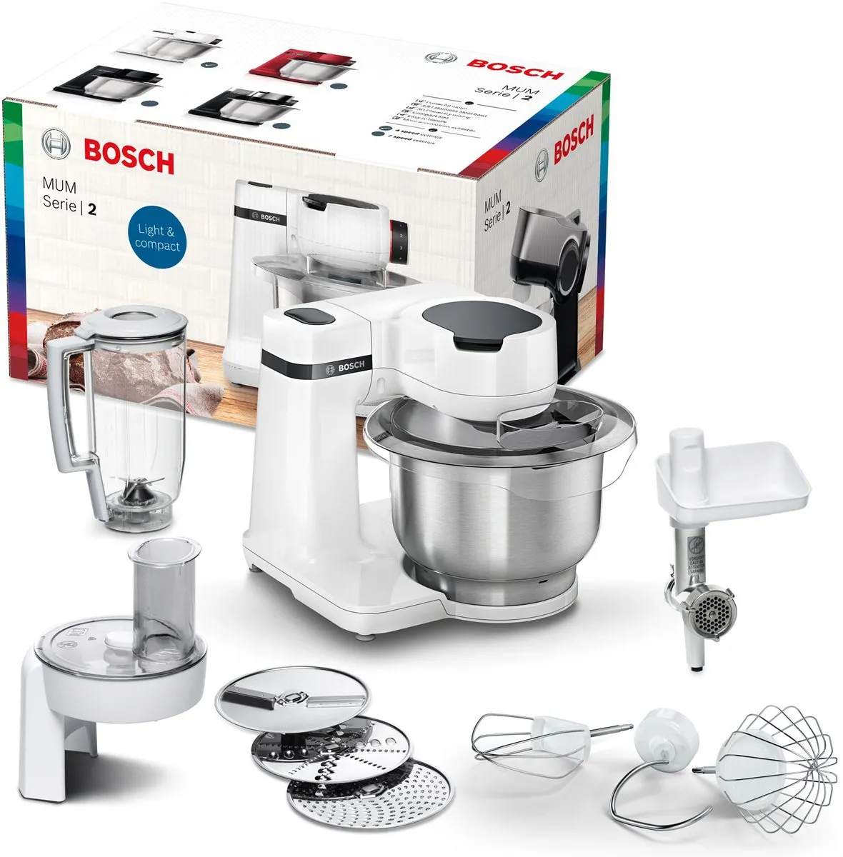 Bosch MUMS2EW30 Keukenmachine 700W - Wit