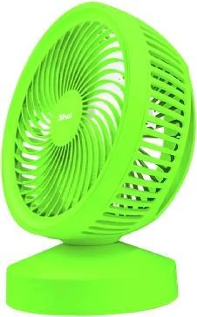 Trust - Ventu - USB Ventilator - Groen - Met powerbank 4400 mAh - Voor op het strand - op vankantie