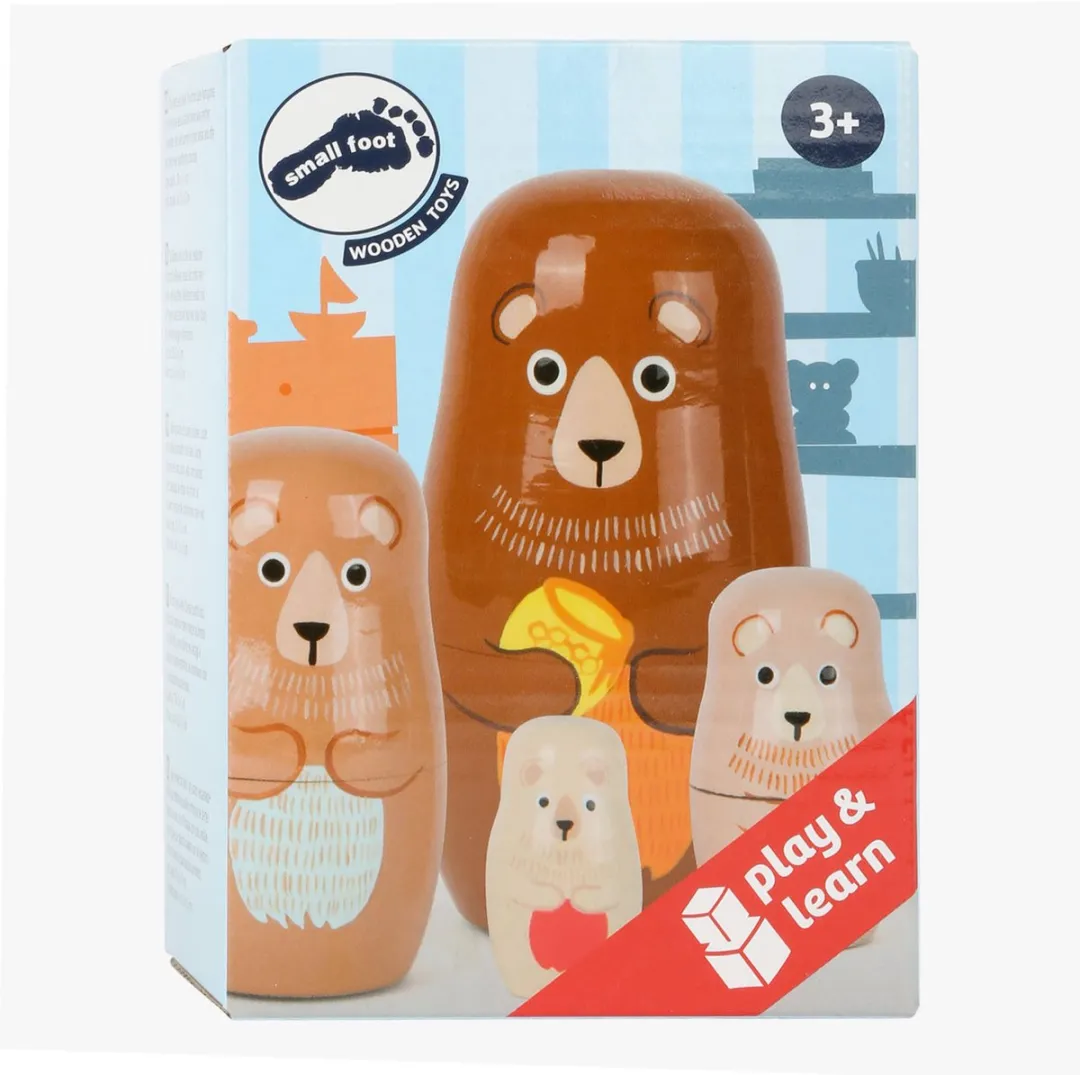 Small Foot Houten Matroesjka Beren Familie Poppen - 6-delig - afbeelding 6 van 6