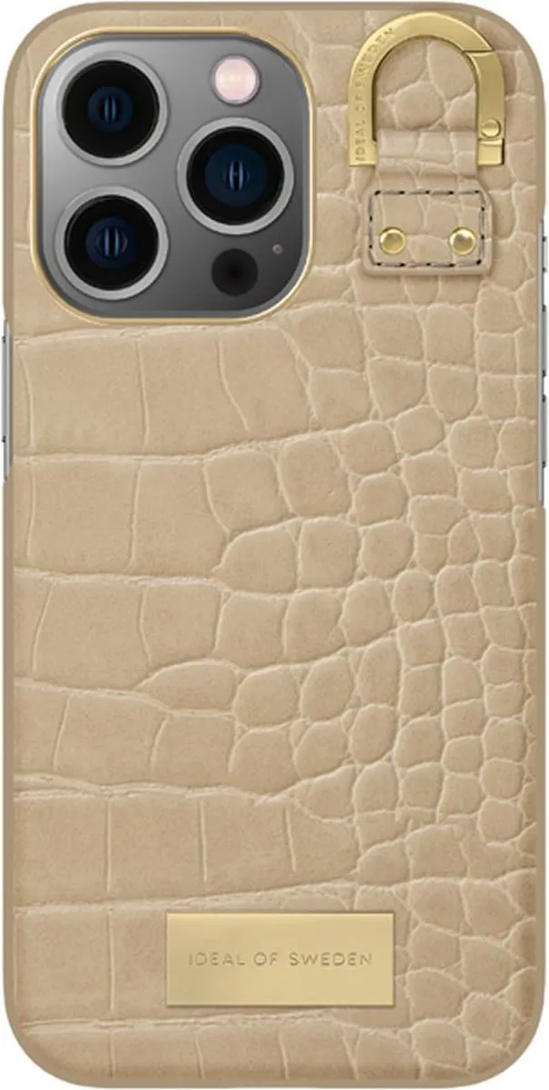 iDeal of Sweden Fashion Case Atelier iPhone 13 Pro Warm Beige Croco - afbeelding 2 van 4
