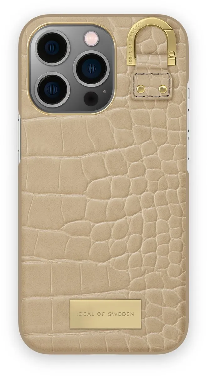 iDeal of Sweden Fashion Case Atelier iPhone 13 Pro Warm Beige Croco
