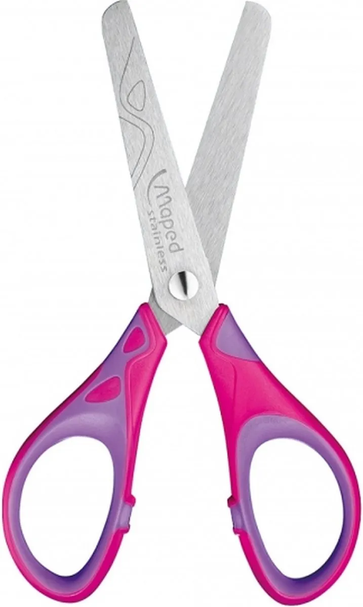 Maped Essentials Soft 13cm Schaar - Blauw/Roze/Rood/Violet