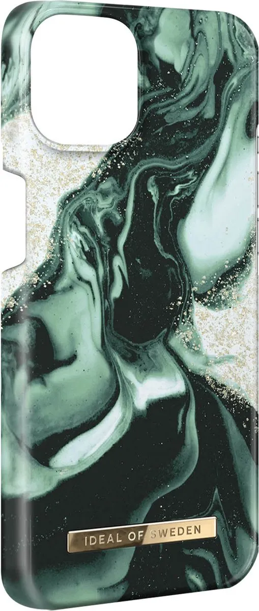 iDeal of Sweden iPhone 14/13 Backcover - Golden Olive Marble
