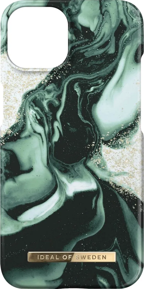 iDeal of Sweden iPhone 14/13 Backcover - Golden Olive Marble