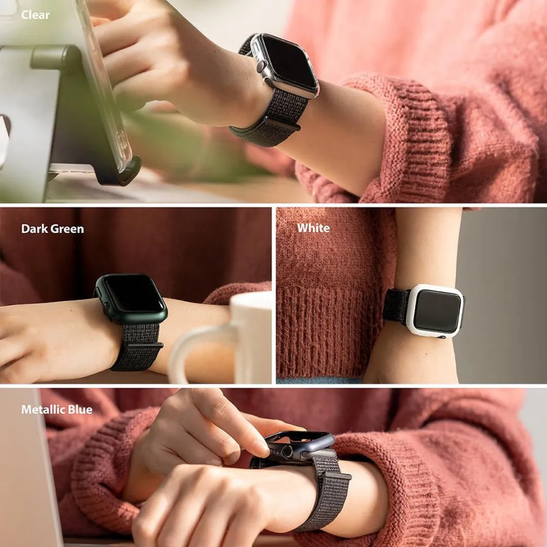 Ringke Slim Apple Watch 7/8/9 41mm Hoesje - Transparant - 2 Stuks