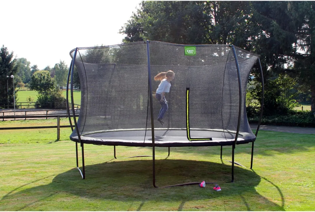 EXIT Silhouette Trampoline Ø427cm - Zwart - afbeelding 6 van 6