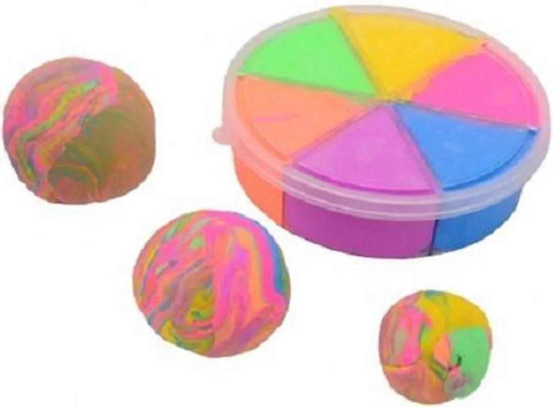Johntoy Speelklei Bouncing Duo Multicolor - 6 Stuks