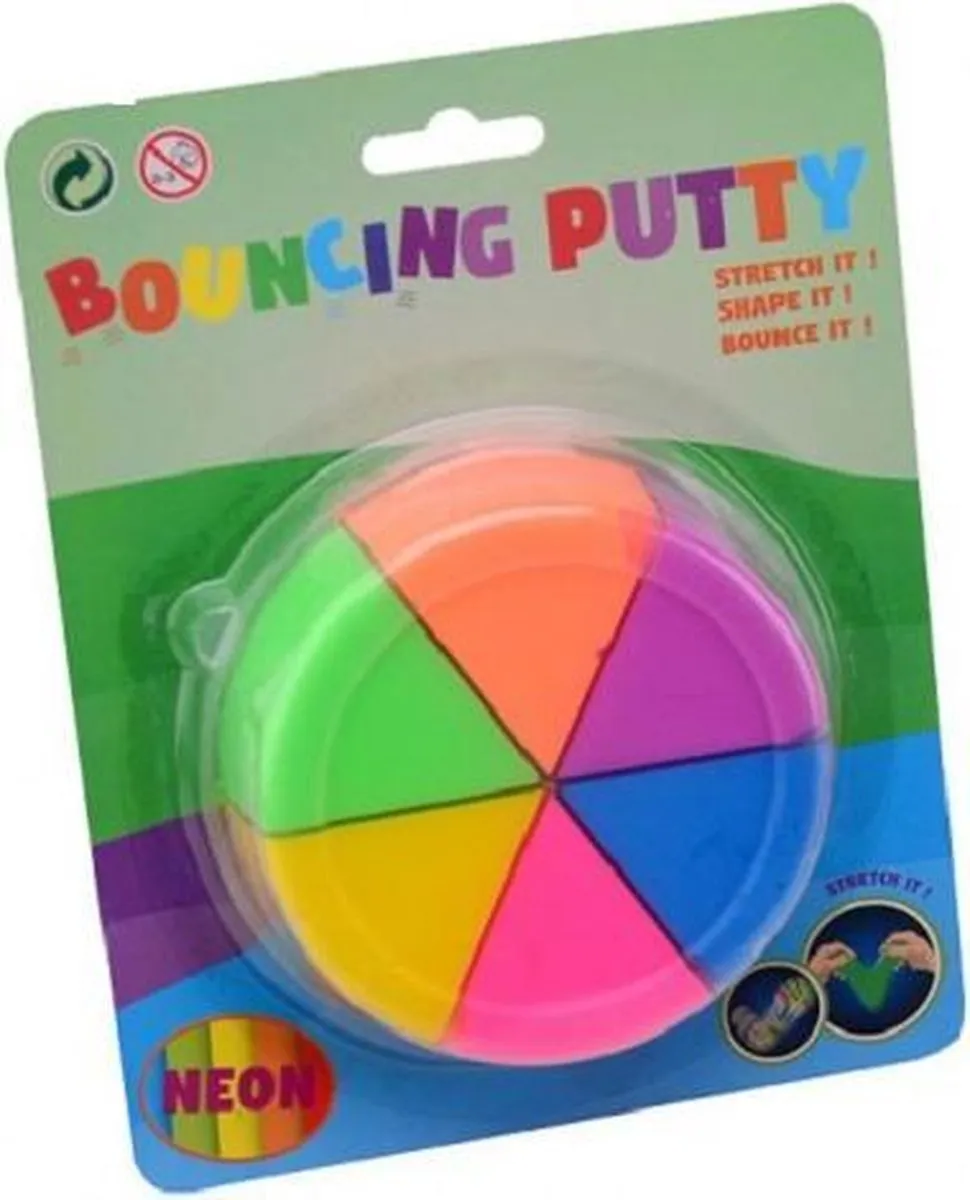 Johntoy Speelklei Bouncing Duo Multicolor - 6 Stuks