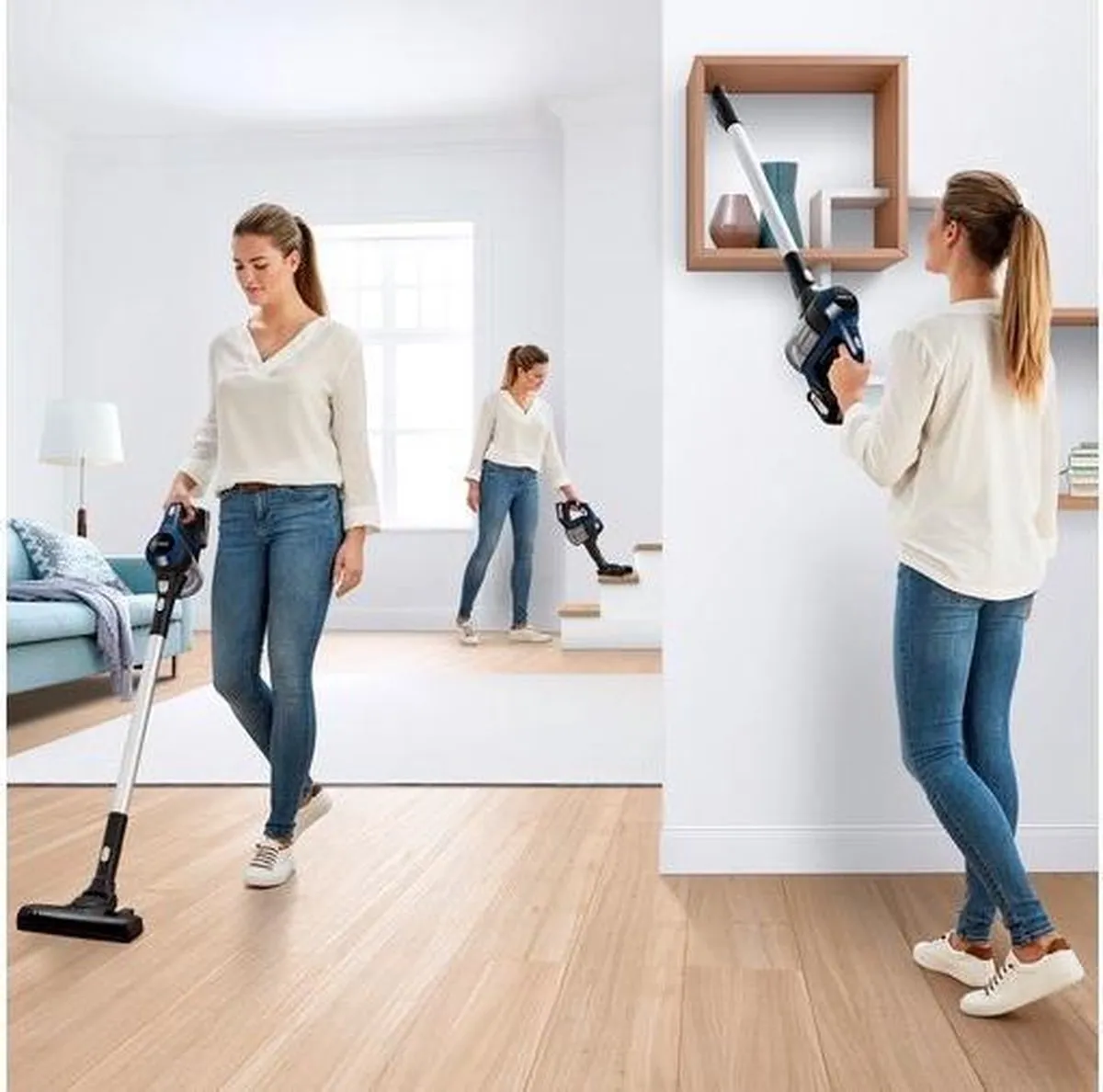 Bosch BCS611P4 Draadloze Steelstofzuiger - Zwart
