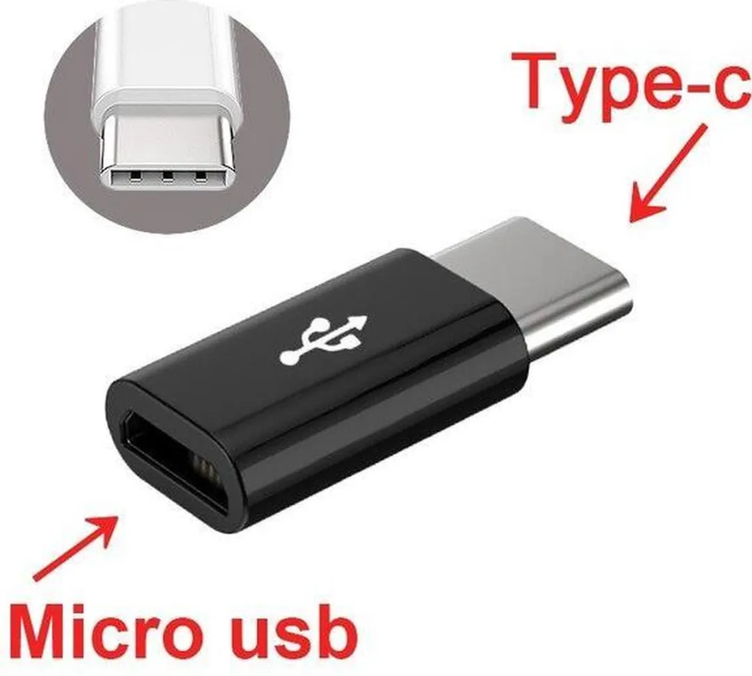 NÖRDIC MIUSB-C Micro-USB naar USB-C Adapter - Zilver