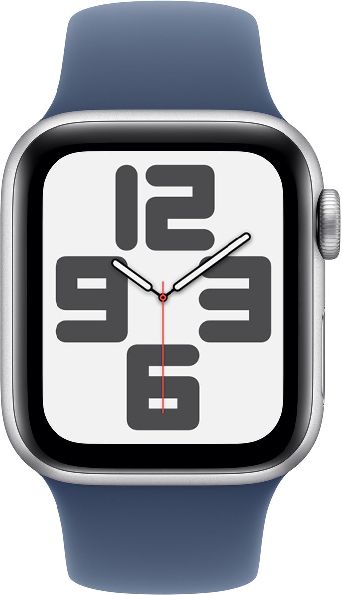 Apple Watch SE (2024) - 40mm - GPS - middernacht met middernacht sportband (M/L)