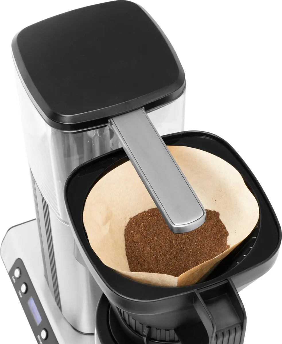 Inventum KZ813D Koffiezetapparaat 1,25L - 10 Kopjes - Zwart/RVS