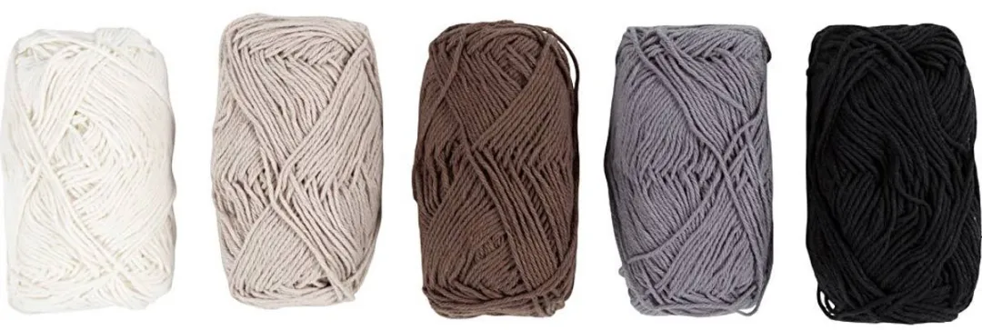 Creativ Company Katoengaren Natuurlijke Kleuren - 100gr Meerkleurig