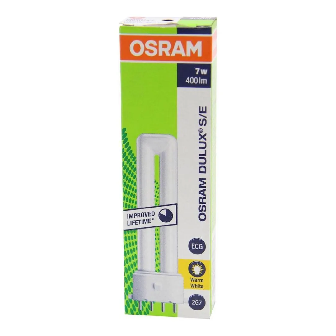 Osram Dulux 7W Spaarlamp 2G7 - Mat - Warm Wit