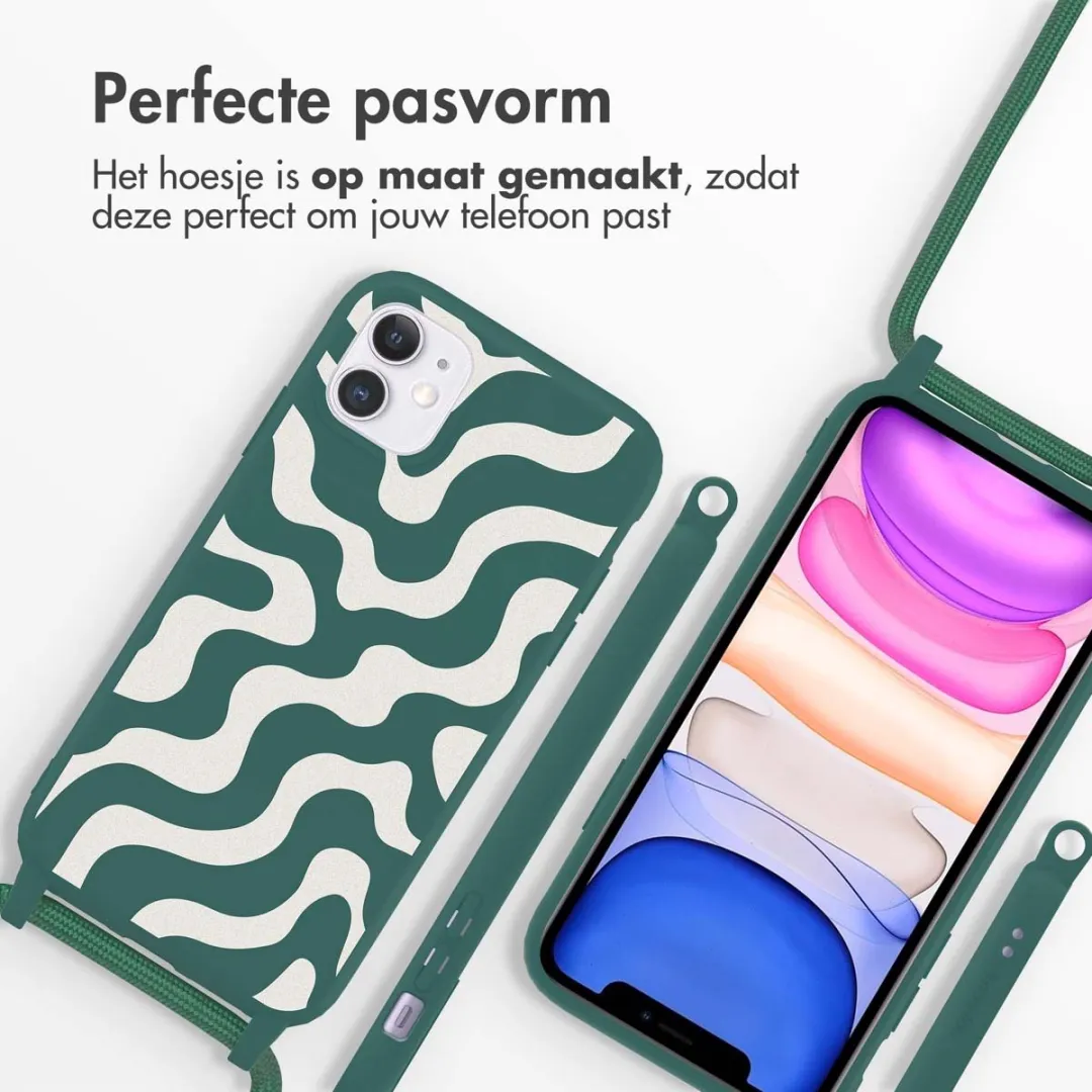 Imoshion iPhone 11 Hoesje - Petrol Green Groovy