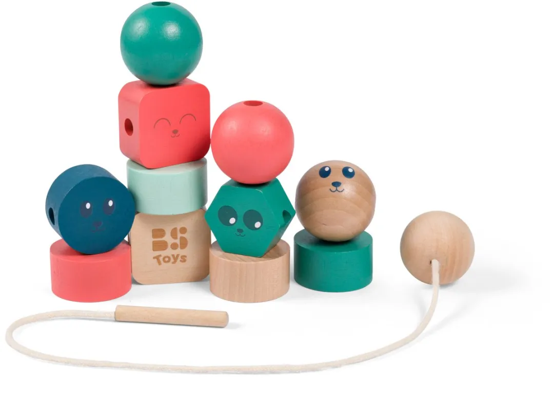 BS Toys Junior Beads GA533 Houten Kralen Rijtje