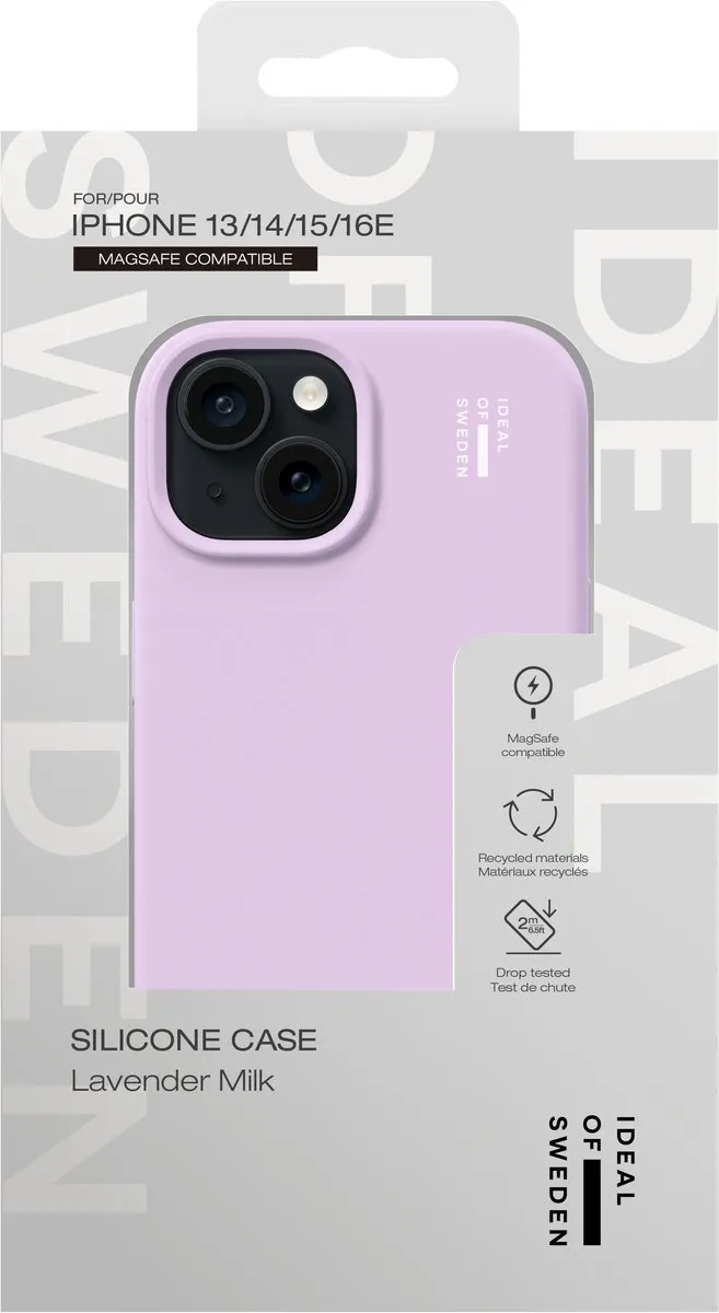 iDeal of Sweden Silicone Hoesje iPhone 13/14/15/16 MagSafe - Lavender Milk