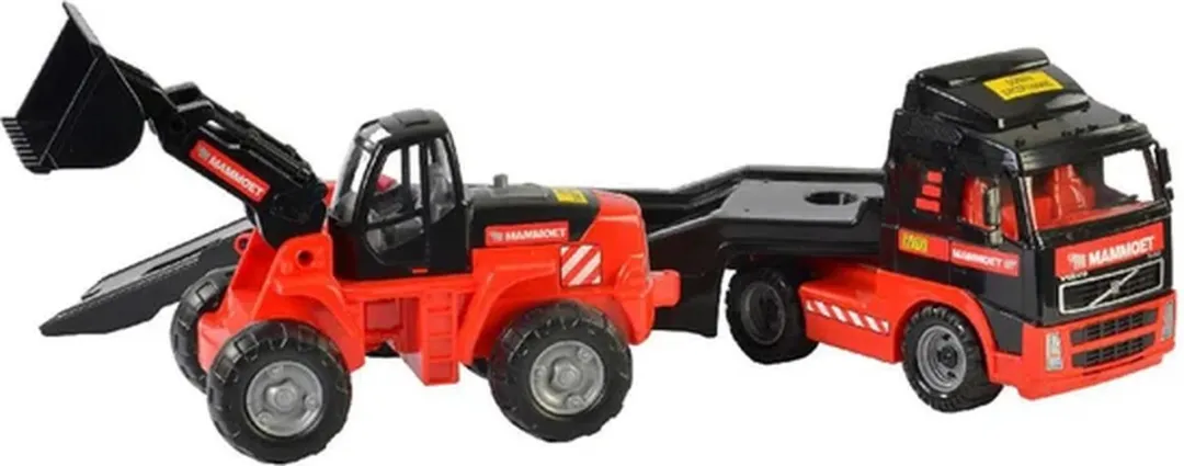 Cavallino Mammoet Vrachtwagen met Aanhanger en Graafmachine