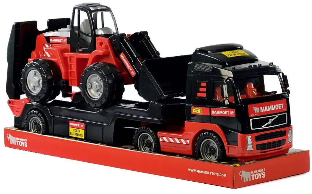 Cavallino Mammoet Vrachtwagen met Aanhanger en Graafmachine