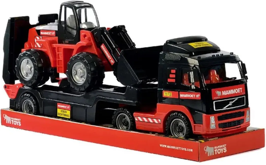 Cavallino Mammoet Vrachtwagen met Aanhanger en Graafmachine