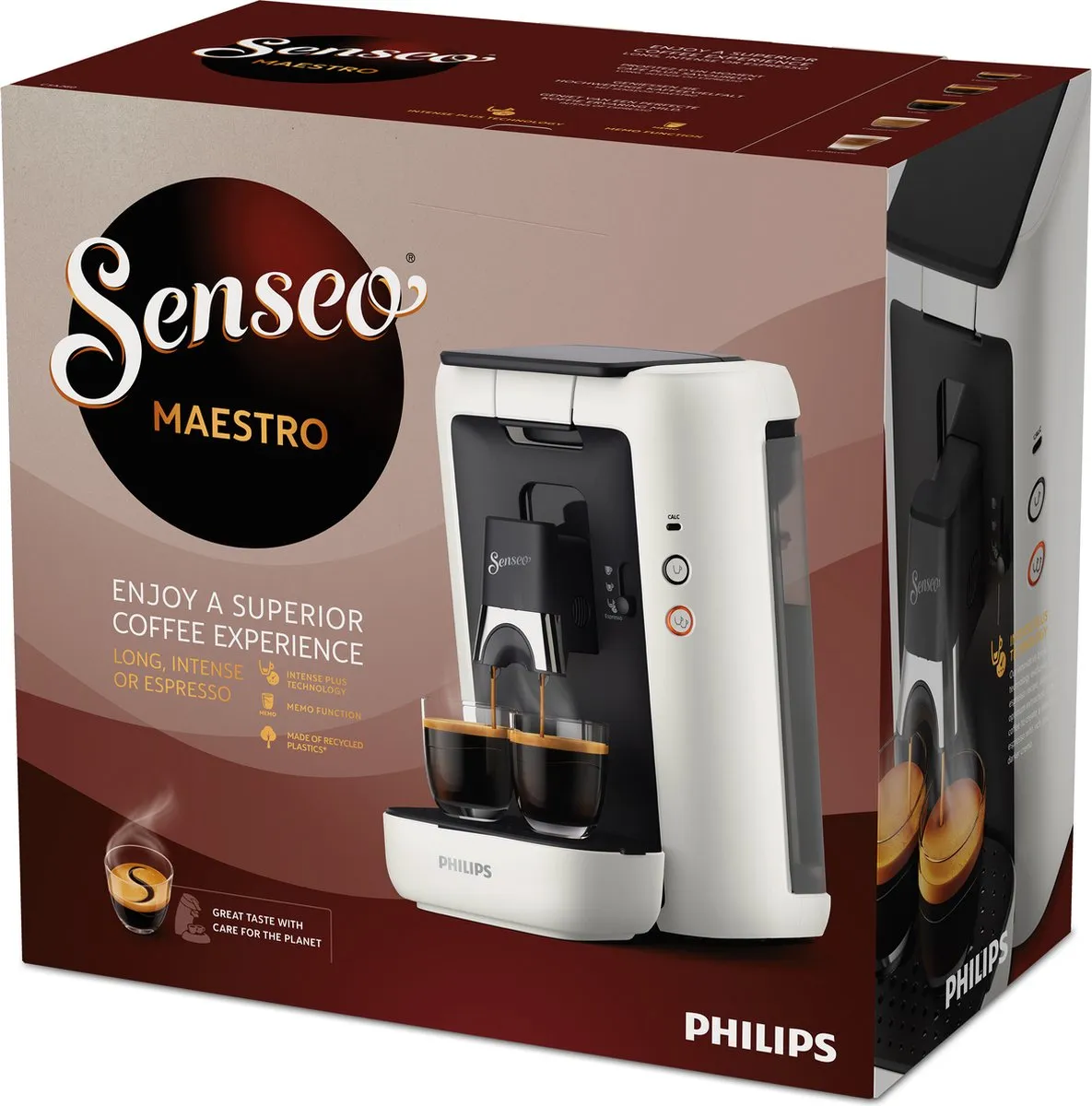 Philips Senseo Maestro CSA260/10 Koffiepadmachine - 2 Kopjes - Wit
