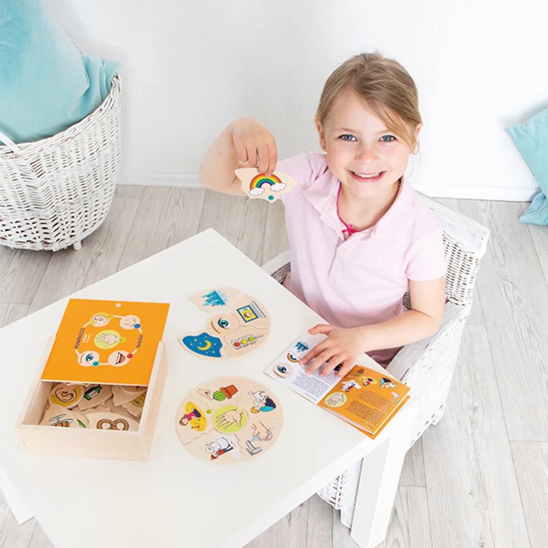 Cognitopuzzel 5 zintuigen - Beleduc - vanaf 4 jaar