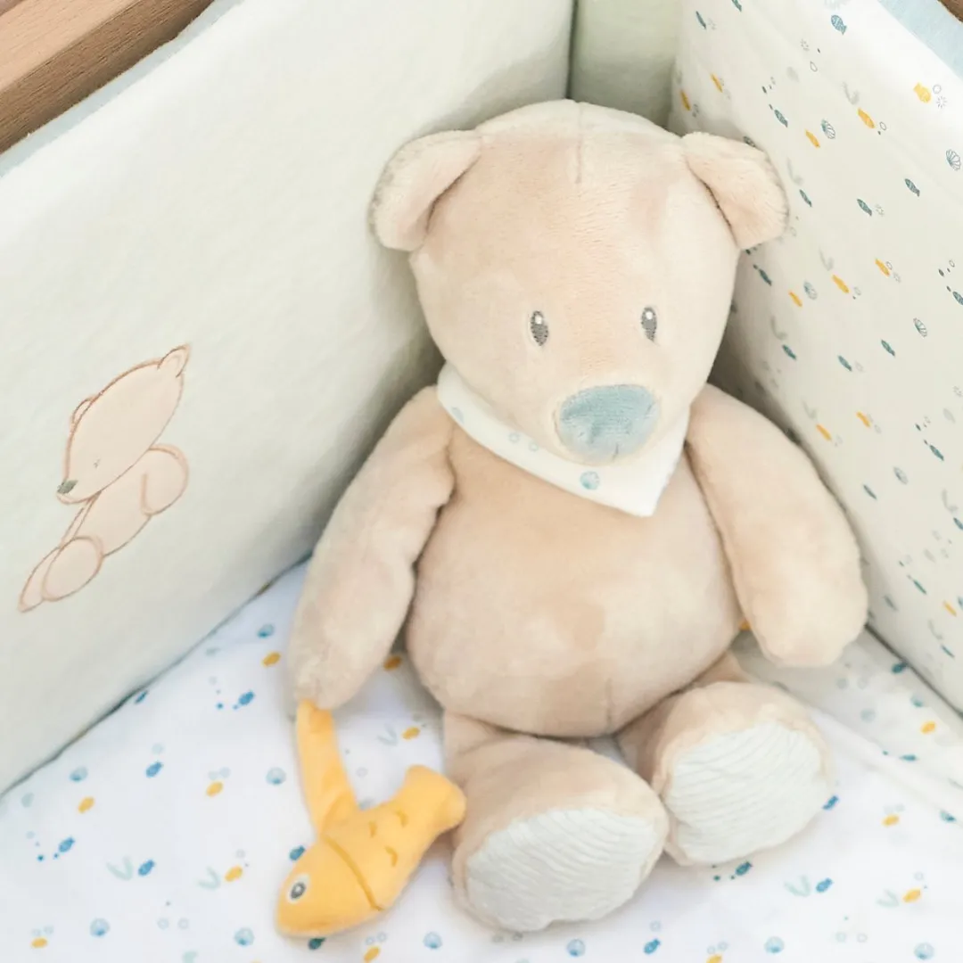 Nattou Knuffel Beer Romeo Jules Sally 30cm - Beige