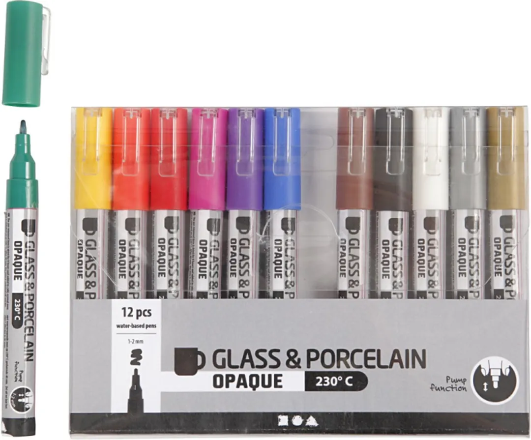 Creativ Company Glas- en Porseleinstift Set