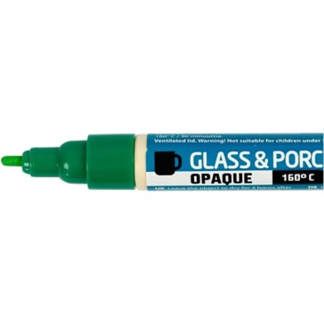 Creativ Company Glas- en Porseleinstift Set - 12 Stuks Multikleur