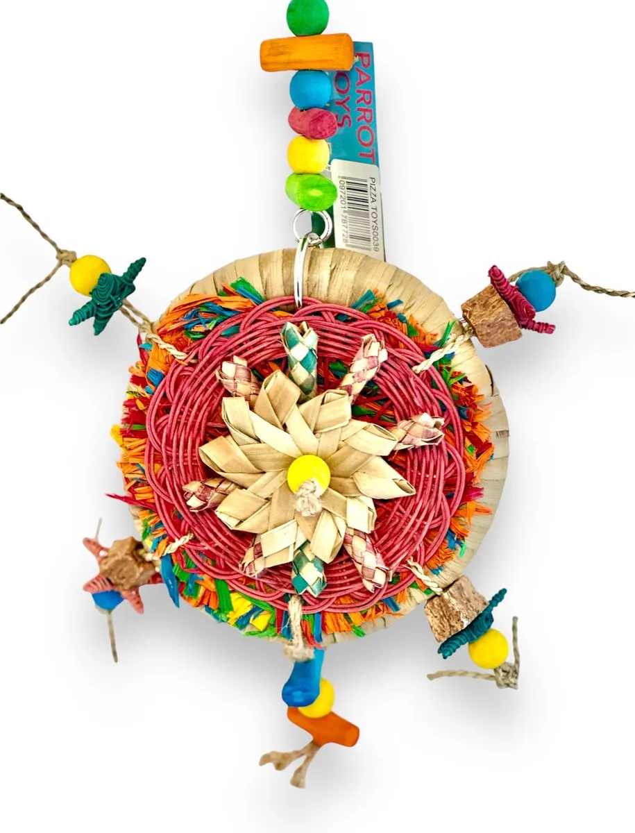 Parrot Toys Deluxe Papegaaienspeelgoed Pizza