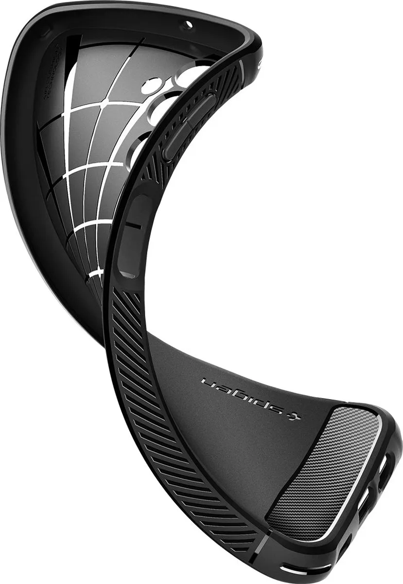 Spigen Rugged Armor ACS05847 Hoesje - Samsung Galaxy A14 5G - Zwart