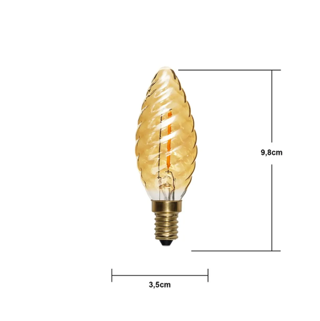Star Trading Kaarslamp E14 0.8W Super Warm Wit