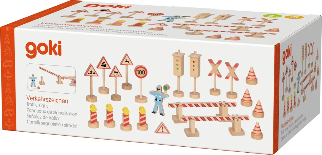 Goki Traffic signs Policeman Multicolor