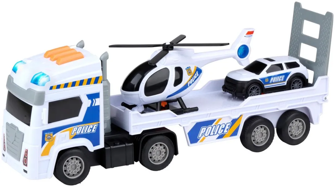 Eddy Toys Politie Vrachtwagen Set 3 Stuks