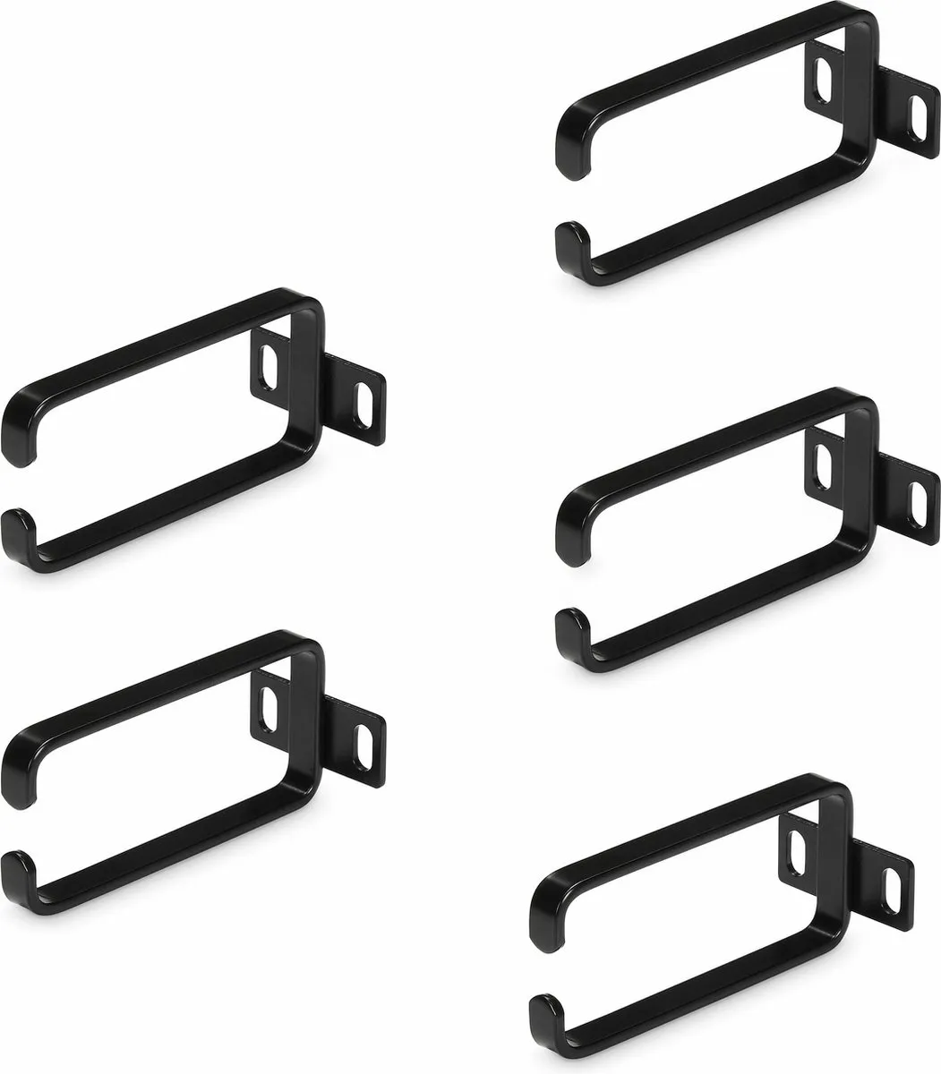 Startech CMHOOK1UN5PK Kabelbeheer D-Ring Haken - 5 Stuks - Zwart