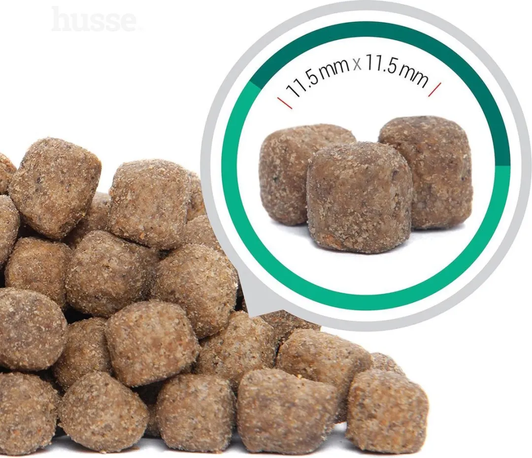 Husse Prima Plus - Hondenvoer Droog, Hondenbrokken, Droogvoer, Hondenvoeding - 100% Natuurlijk - 12 kg