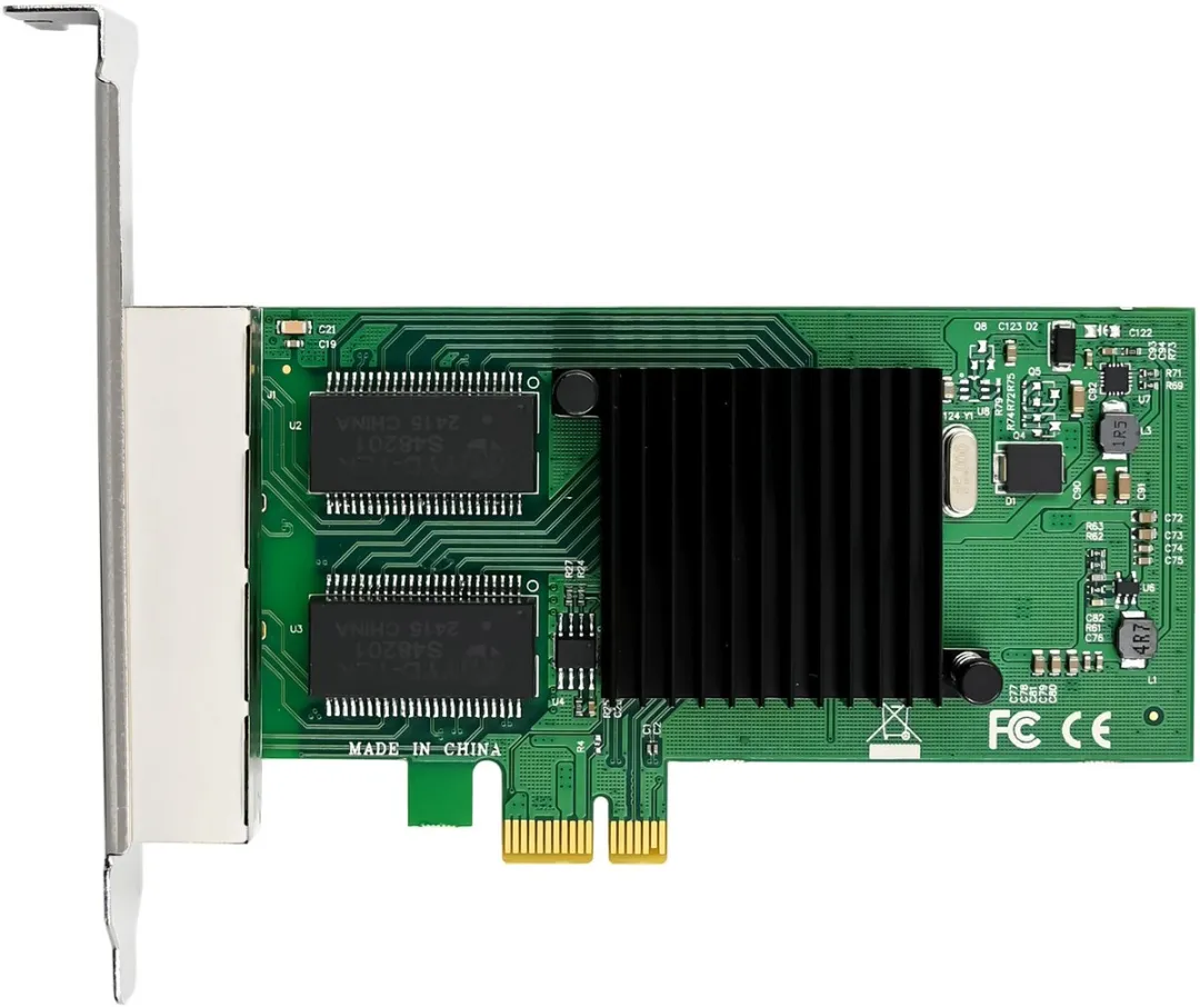 InLine® Quad Gigabit netwerkkaart, 4x RJ45 1 Gb/s, PCIe x1