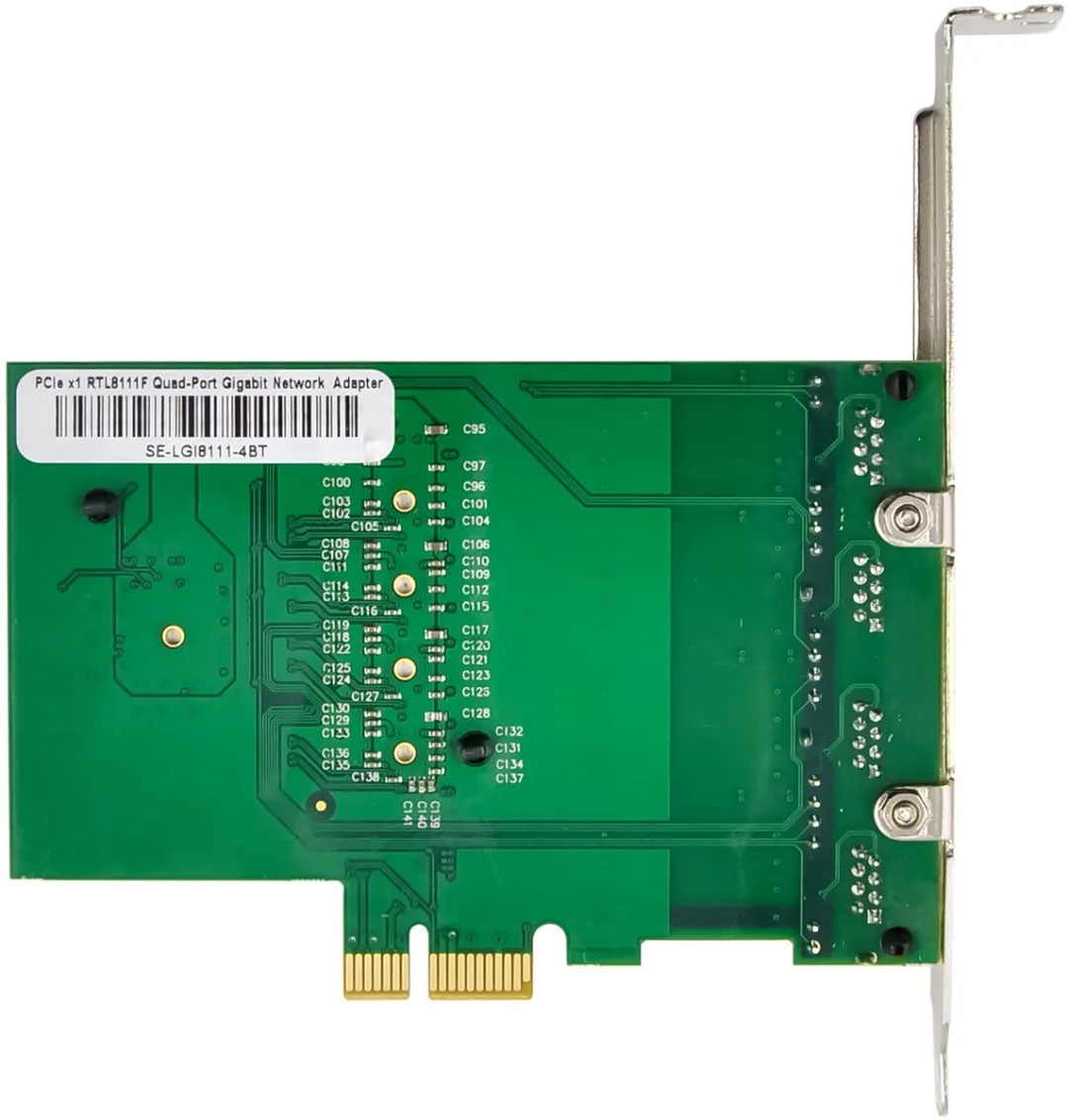 InLine® Quad Gigabit netwerkkaart, 4x RJ45 1 Gb/s, PCIe x1