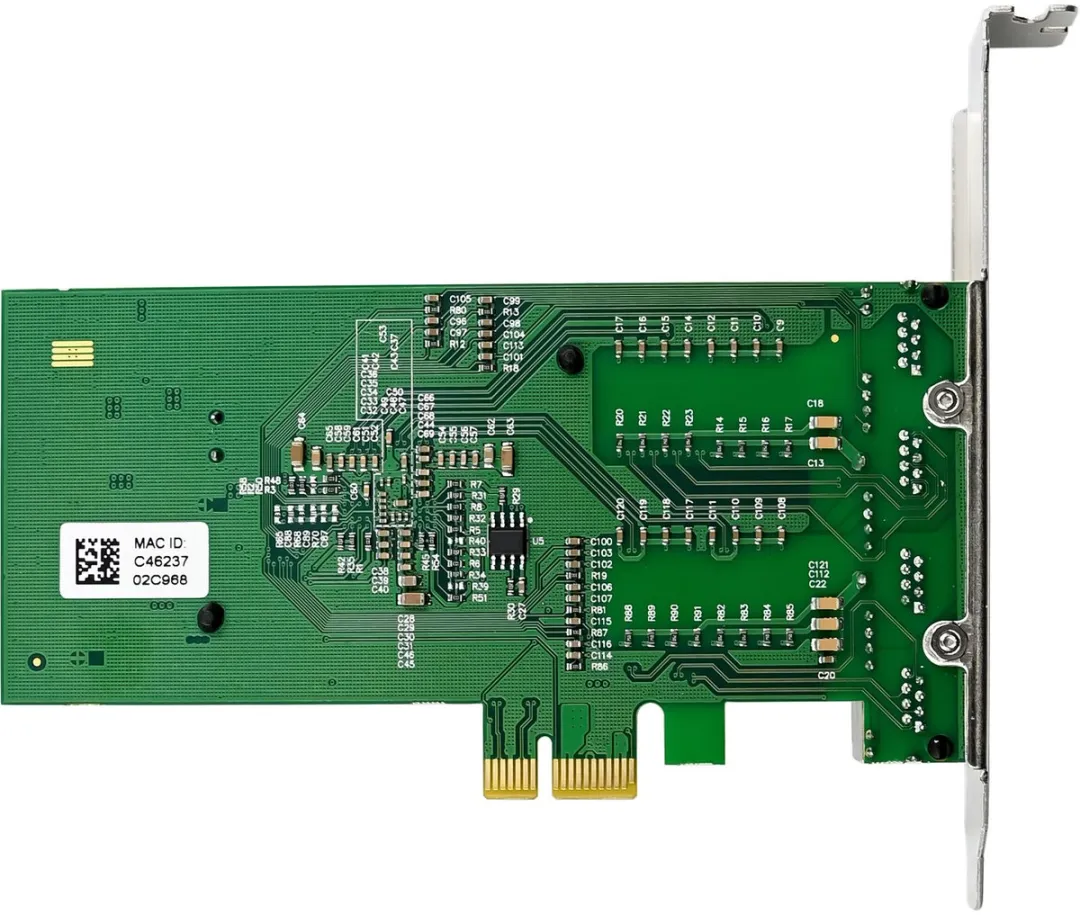 InLine® Quad Gigabit netwerkkaart, 4x RJ45 1 Gb/s, PCIe x1