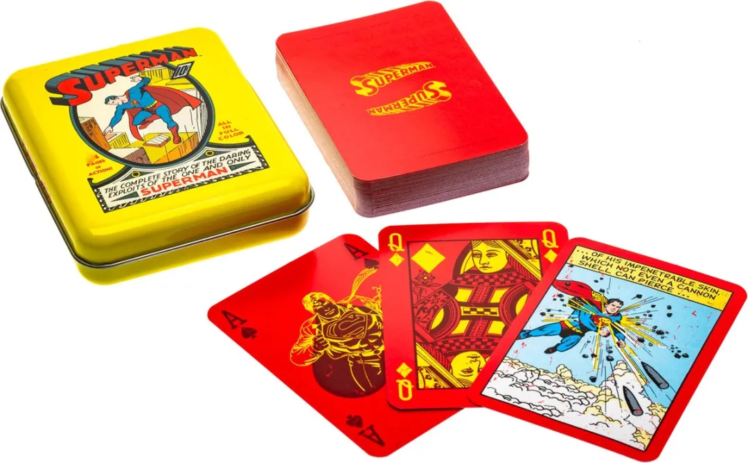 Cartamundi Superman Speelkaarten 108226924 - Geel/Rood