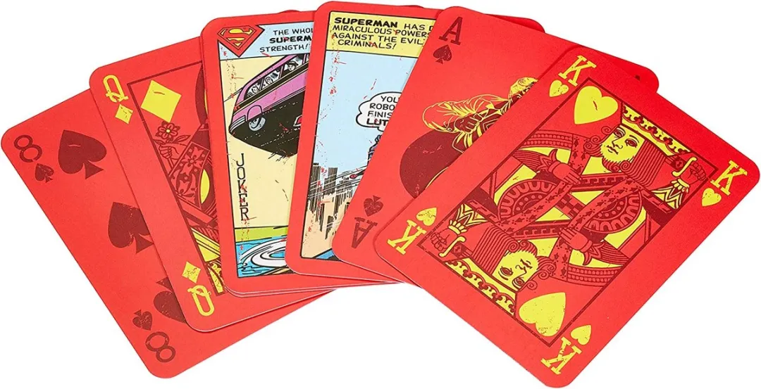 Cartamundi Superman Speelkaarten 108226924 - Geel/Rood