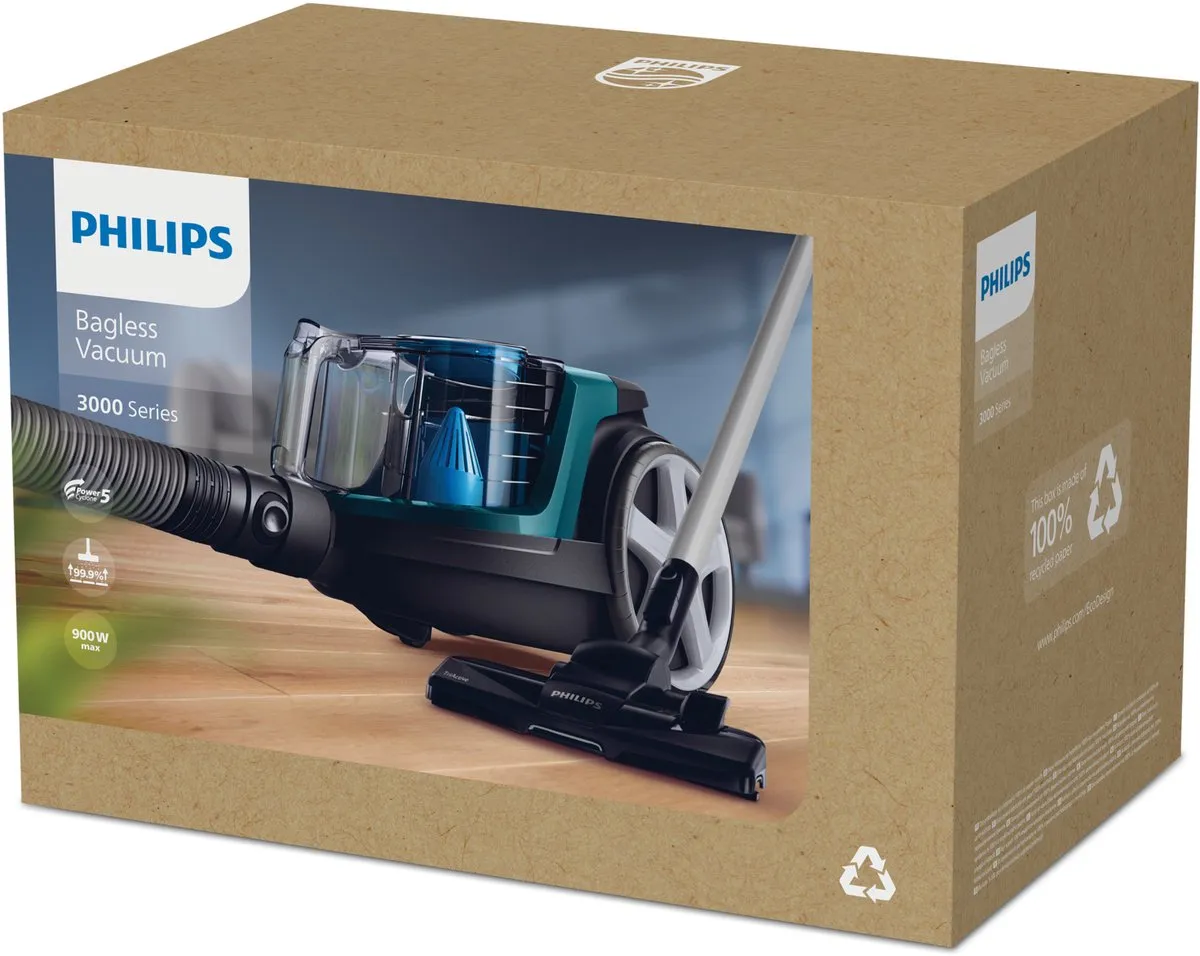 Philips PowerPro Compact FC9334/09 Stofzuiger - 900W - Groen - afbeelding 6 van 6