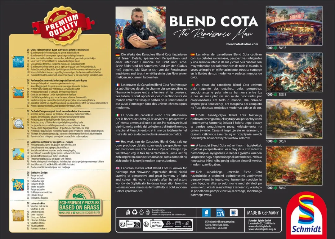 Schmidt Spiele Blend Cota Puzzel American Diner 1000 Stukjes