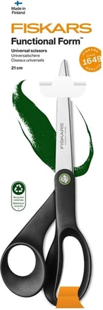 Fiskars Buro- & Knutselschaar 21cm - Zwart Roestvrijstaal - afbeelding 6 van 6