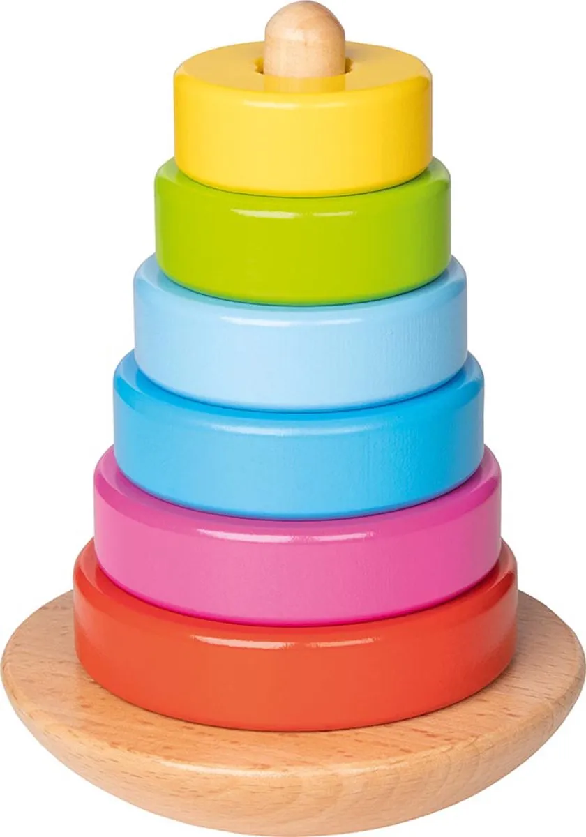 Goki Stapeltoren Hout 8-delig - 12cm - 2+