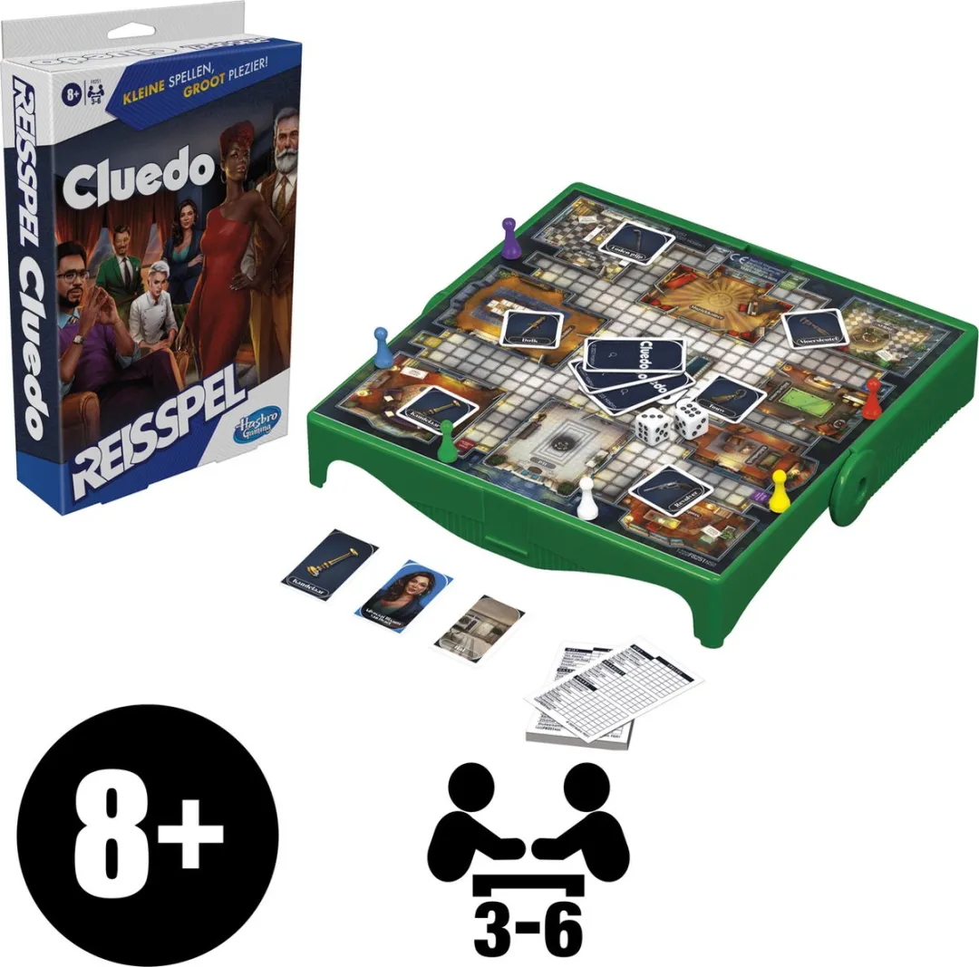 Hasbro Gaming Cluedo Reisspel - 3-6 Spelers