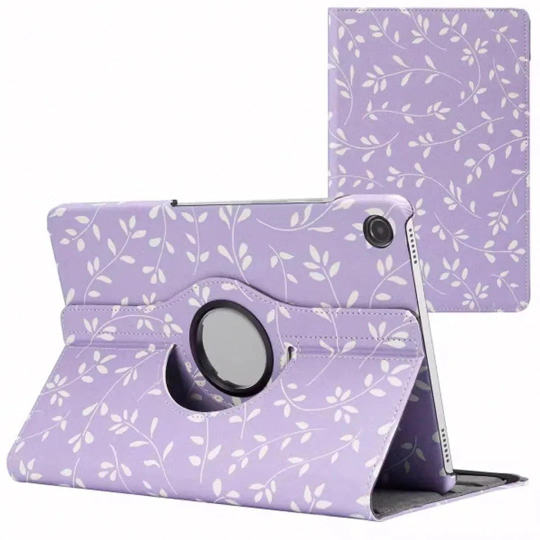 Imoshion SH00066940 Tablethoes - Samsung Galaxy Tab A9 Plus 11" - 360° Draaibaar - White Blue Stripes