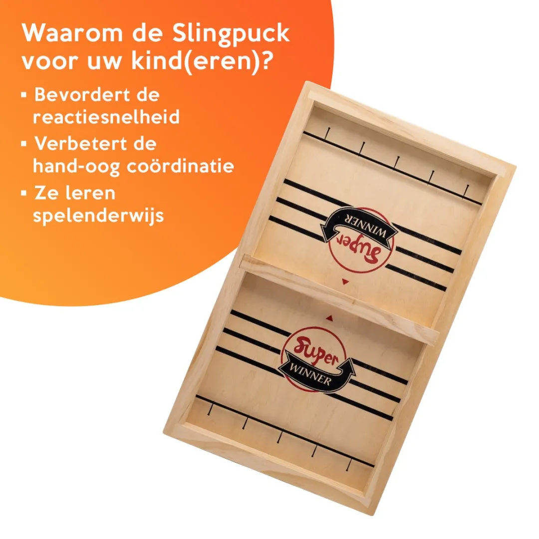 Must-Have for Kids Slingpuck Bordspel - Lichtbruin