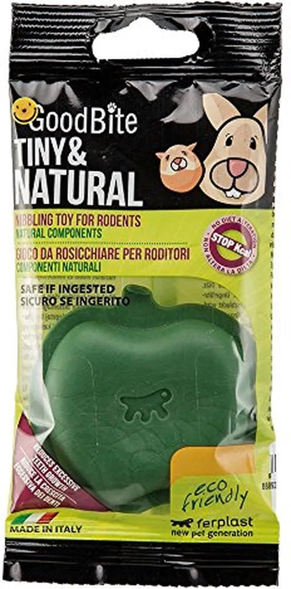 Ferplast Tiny & Natural Appel Speelgoed - Groen - afbeelding 2 van 2