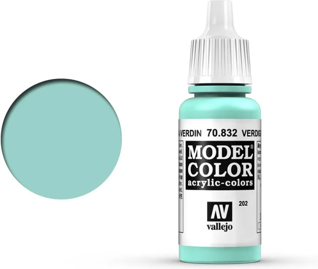 Vallejo 70832 Model Color Verdigris Glaze Acrylverf 17ml